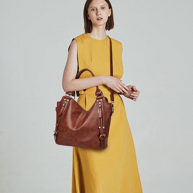 Leather Female Handbags Women Tote Bag Ladies Shoulder Bags