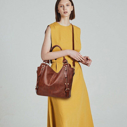 Leather Female Handbags Women Tote Bag Ladies Shoulder Bags