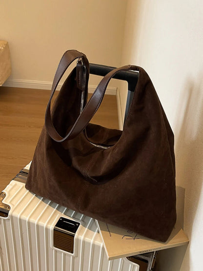 Suede Bag Women 2023 Autumn/winter Popular Shoulder Bag Bucket Bag