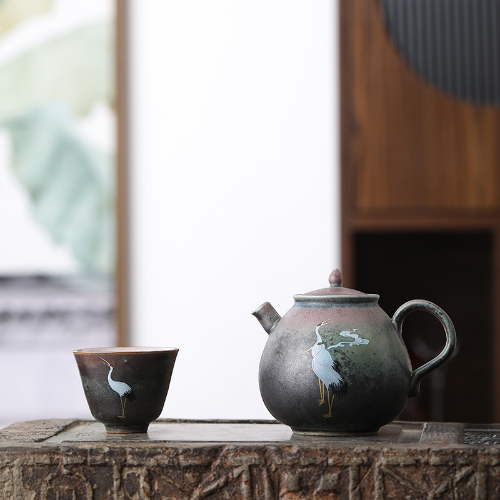 Water Pot Jingdezhen Handmade Retro Chinese Coarse Pottery Kiln Kung Fu Tea Pot