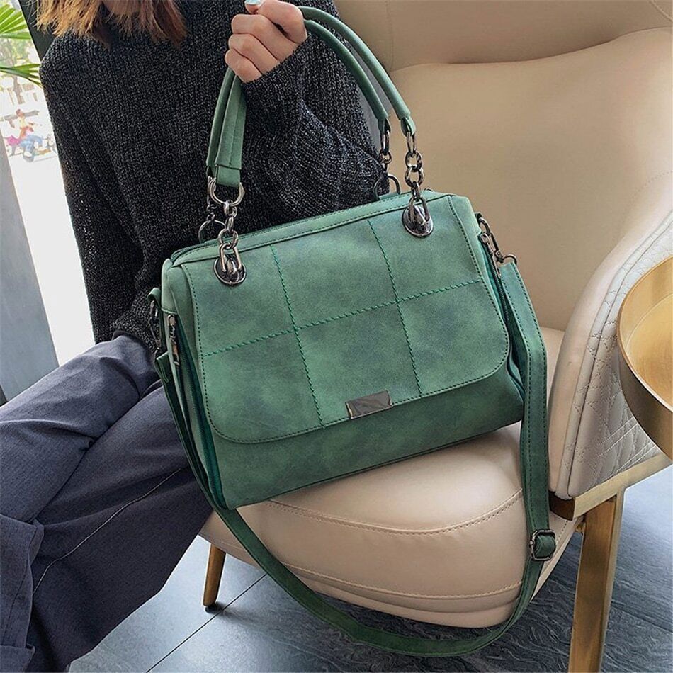 Ladies Handbag Women's Shoulder Bag PU Leather Tote Travel Handbag Female Bag