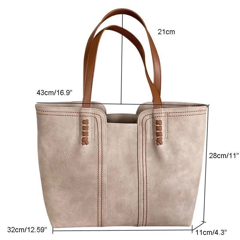 Women Tote Bags Pu Leather Shoulder Bags Top-Handle Bags Handbags Purse