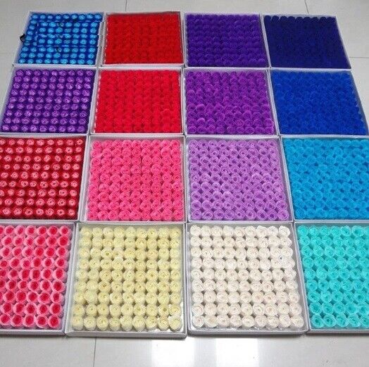 Bath Soap 81Pcs Lot Rose Flower Body Floral Scented Valentines Day Gift Holding