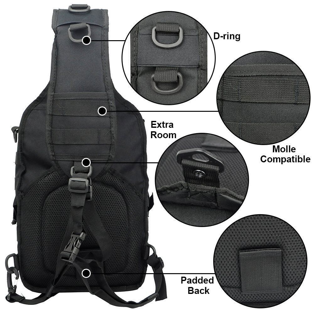 Men's Tactical Shoulder Bag Army Bags Military Camping Bag Hunting Backpack