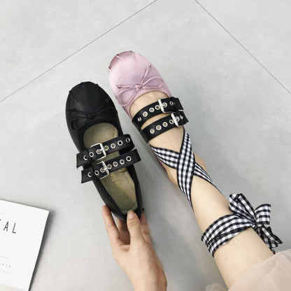 Ballet Shoes Ballet Shoes Women Bowtie Women Flats Elegant Valentine Shoes