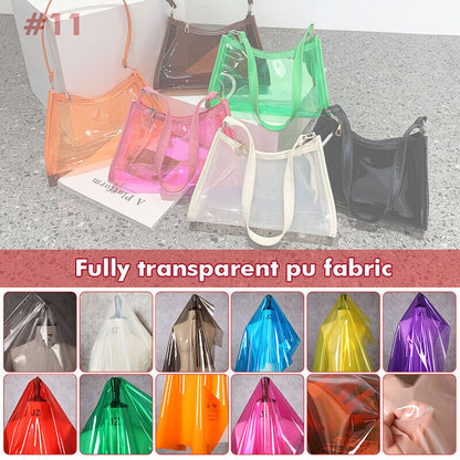 TPU Fabric PVC Jelly Film Waterproof Plastic Fabric DIY Bag Crafts Raincoat
