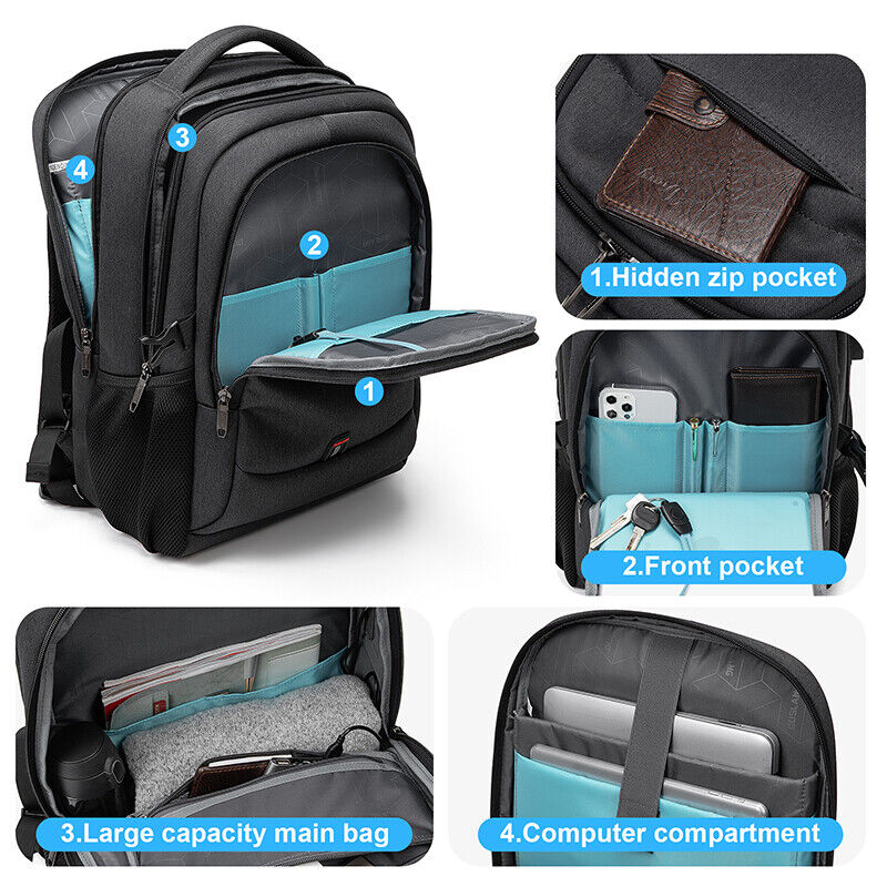 Business Backpack Men Travel Notebook Laptop Backpack Bag MaleTeen