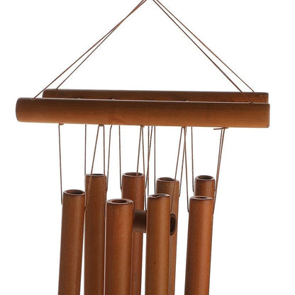 Wind Chime Wooden Bamboo Bell Home Garden Outdoor Garden Hanging Decoration 58cm