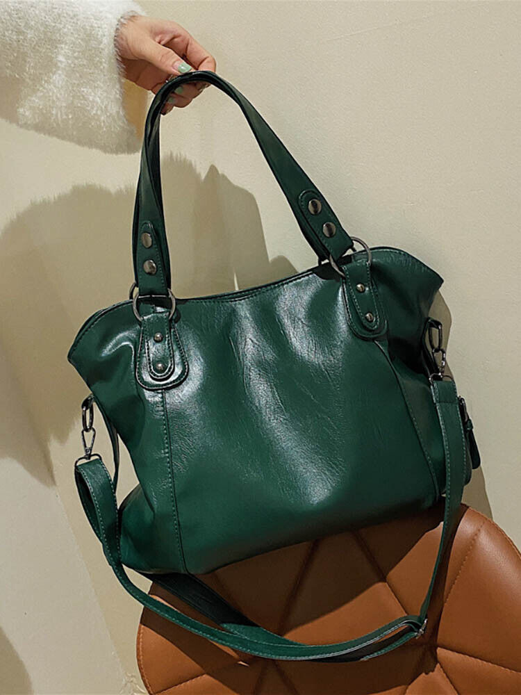 Shopper Tote Bag Women Pu Leather Female Shoulder Crossbody Bags Women's Handbag