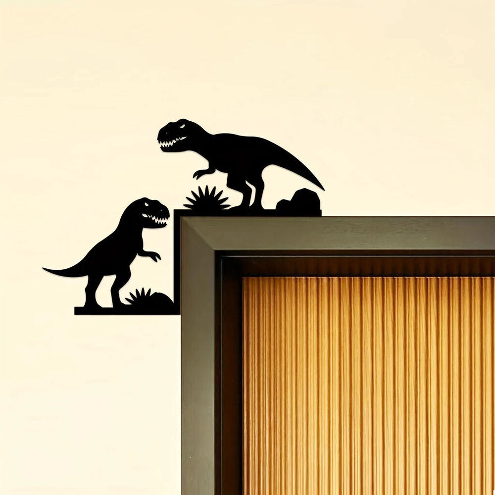 1 Piece Metal Dinosaur Boar Decorative Wall Sticker Door Corner Decoration Door