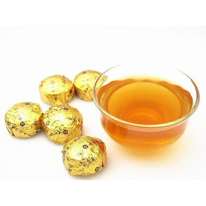 Colourful Yunnan XiaoJin Tuo Mini Puer Tea with Glutinous Rice Fragrance 72g Raw