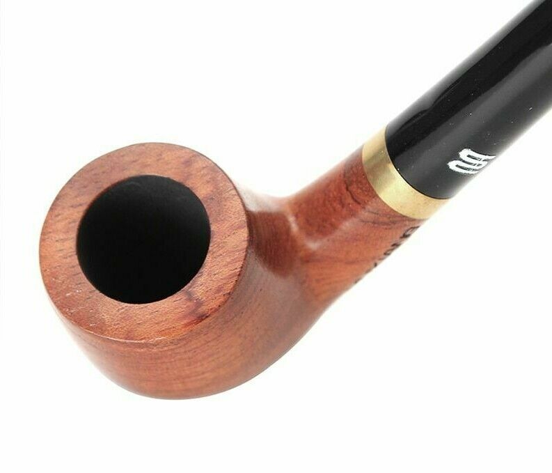 Churchwarden Long Bent Stem Kevazingo Wood Smoking Pipe 3mm Filter Tobacco Pipes