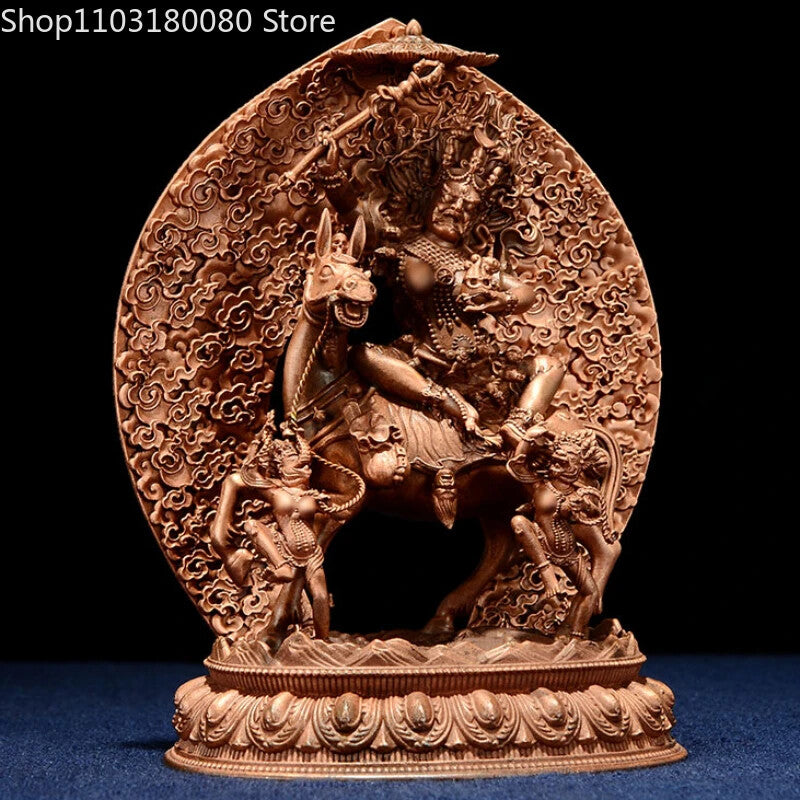 Exquisite Red Copper Carving Vajrayogini Buddha Statue Tibet Buddhism Statue New