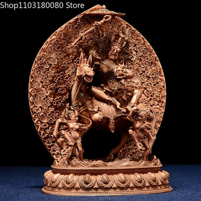 Exquisite Red Copper Carving Vajrayogini Buddha Statue Tibet Buddhism Statue New