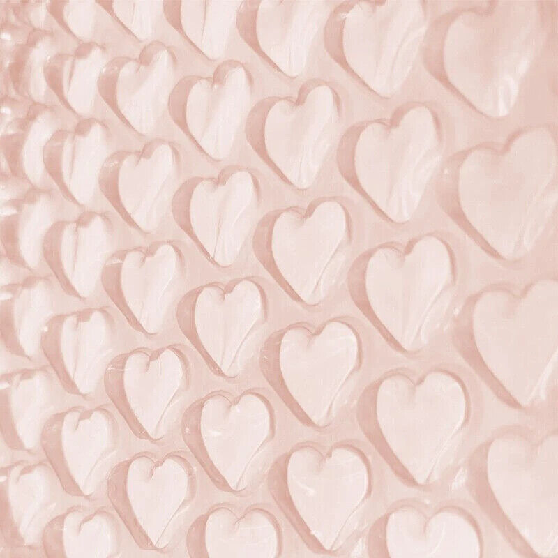 Bubble Roll Wrap 20~40cm Plastic Heart-Shape Gift Box Packing Filler Foam 2Meter