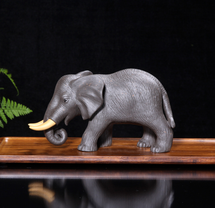 Purple sand tea pet Yixing elephant creative decoration sculpture miscellaneous