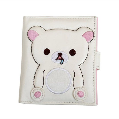 Cute Wallet Purse Synthetic Leather Card Holder Short Money Bag Clips 11*10*3 CM