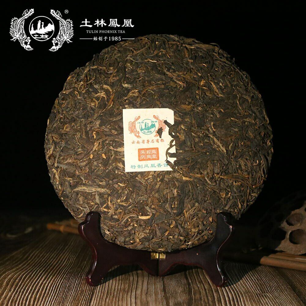 380g TuLin Phoenix Old Pu Erh Tea 2013 "Special Xiang Bing" 702 Shen Puer Tea