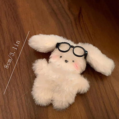 Plush Rabbit Pendant Bag Charms Soft Doll White Bunny Ornament Keychain Toy Gift