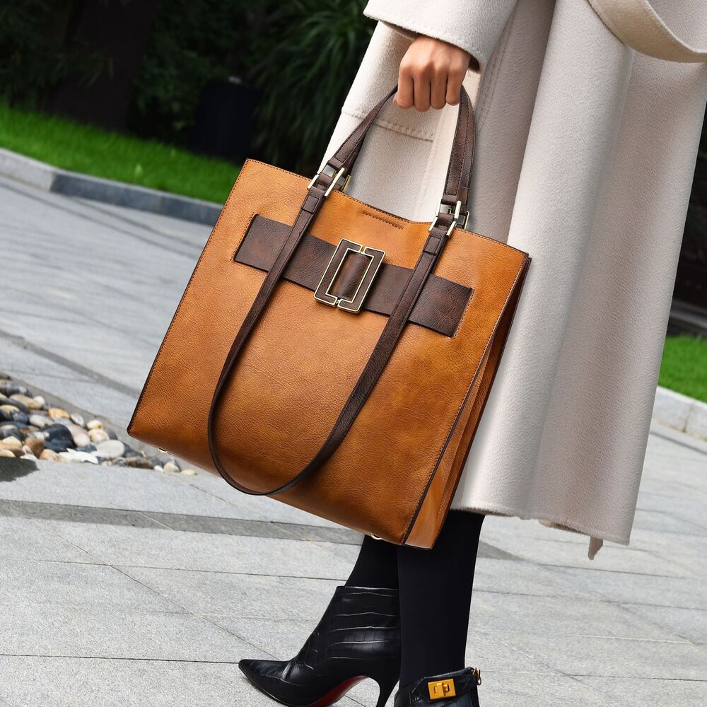 Women's Lady Casual PU Leather Messenger Satchel Shoulder Cross body Bag Handbag