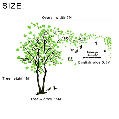 3D Flower Tree Home Room Art Decor DIY Wall Sticker Removable Decal Vinyl Mural