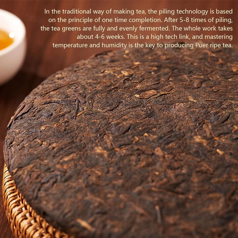 BANG HAI qizi Cake Cooked Puer Dark Tea Aged Pu erh Tee Yunnan Presses Lovers