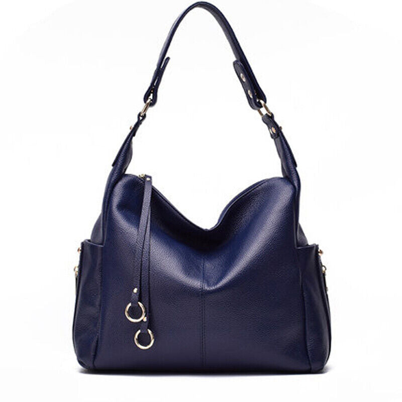 100% Genuine Leather Women's Elegant Satchel Handbags Crossbody Shoulder Bags