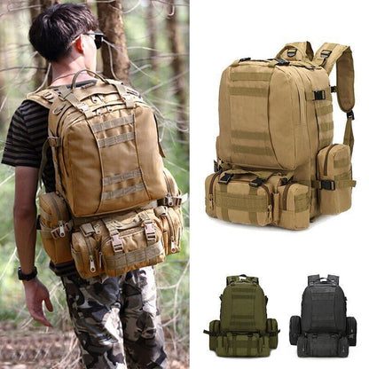50L Tactical Backpack Bags Army Backpack Sport Bag Men Travel Climbing Bag