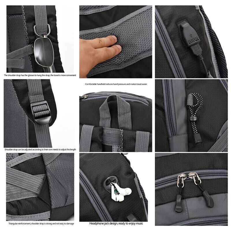 Men's Women's Backpack Travel Bag Men Sports Camping Hiking Backpack Pack