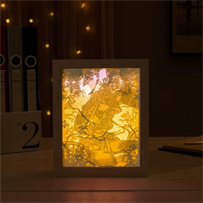 New Genshin Impact Hutao GanYu Paper Carving Lamp Touch Control Rechargeable