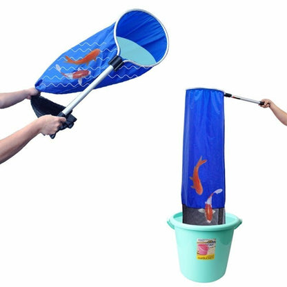Aquarium Large Fish Koi Fishing Landing Nets Catching Soft Mesh Baskets 30x50cm