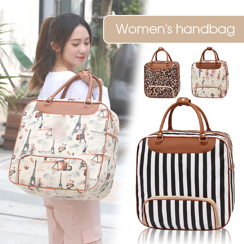 Women Holdall Hand Luggage Handbag Large Travel Duffle Bag Weekend Overnight
