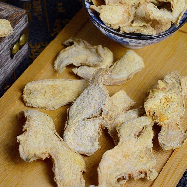 Premium Dried Organic Ginger Root Slices Zingibor Officinale Pure Natural Herb