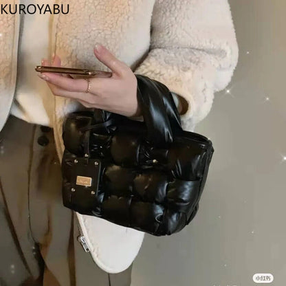 Purses and Handbags Women 2024 Autumn Winter Black Bags Girls Shoulder Bag