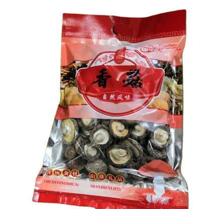 250g Chinese Dried Mushroom 4-5cm Glossy Mushroom Fujina Winter Dried Shiitake