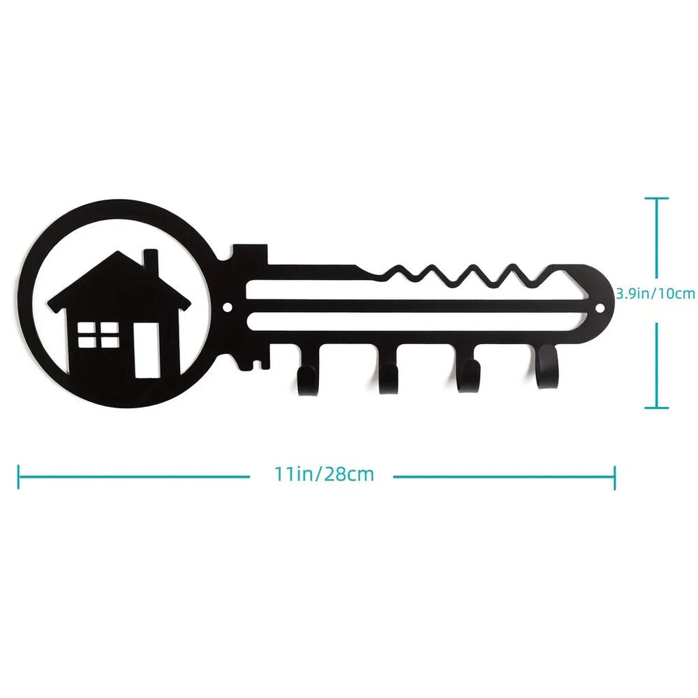 1pc Key & House Design Wall Rack, Wall Mounted Holder Hook, Hanger Rack