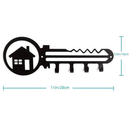 1pc Key & House Design Wall Rack, Wall Mounted Holder Hook, Hanger Rack