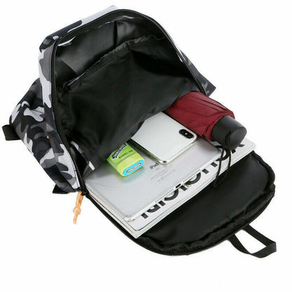 Sports Camouflage Travel Mountaineering Bag Zipper Belt Men Ladies Children