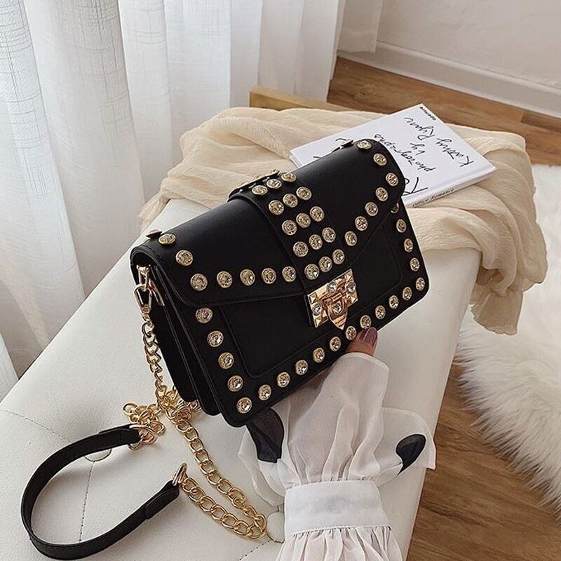 Women's Handbags Famous Bag Bags PU Leather Lock Women Shoulder Crossbody Bag