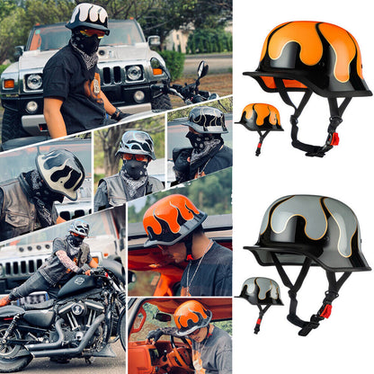 Retro German Style Motorcycle Half Helmet Men Women Helmet Duck Helmet Gift DOT