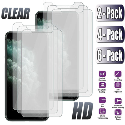 For Apple iPhone 11 / 11 Pro / 11 Pro Max Tempered Glass Clear Screen Protector
