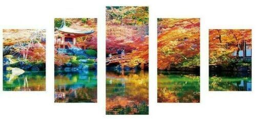 Asian Temple Natural landscape 5 Piece Canvas Print Wall Art Home Decor Cuadros