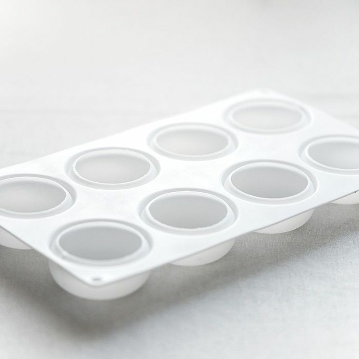 8-Hole Round Food Grade Silicone Molds Hand-Made Soap Cake Making Tools Supplies