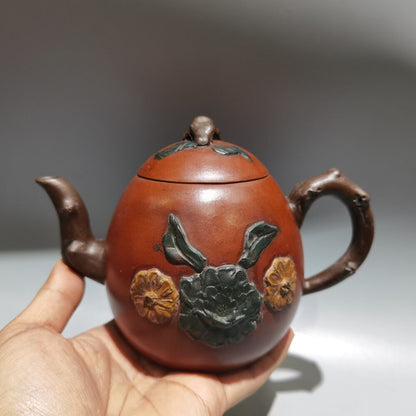Vintage Chinese Yixing Purple Clay Teapot Zisha Ceremony Exquisite Tea Set Rare
