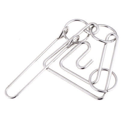 Classic Challenging Metal Wire Puzzle Brain Teaser Game for Adults Kids-ca