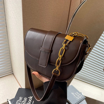 Shoulder Crossbody Bags Women 2023 Winter Women's Saddle bag Handbag