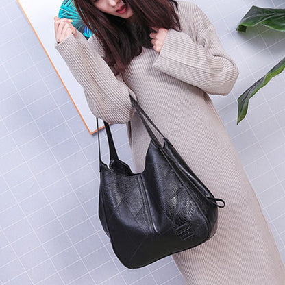 New Womens Ladies Casual PU Leather Shoulder Satchel Handbag Messenger Bag Tote