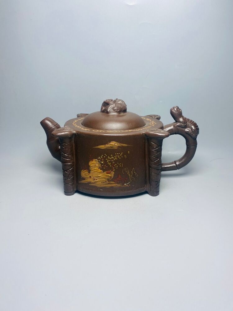 Chinese Yixing Zisha Clay Handmade Exquisite Teapot （螭龙 底款：陈鸣远 ）