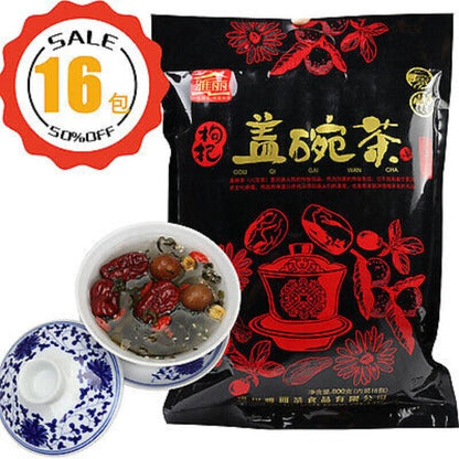 GaiBowl Tea Eight Treasures Tea Chrysanthemum Wolfberry RedDate Guiyuan Tea 800g