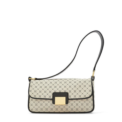 Geometric Printing Saddle Bag Women PU Leather Shoulder Bags Handbags Girl